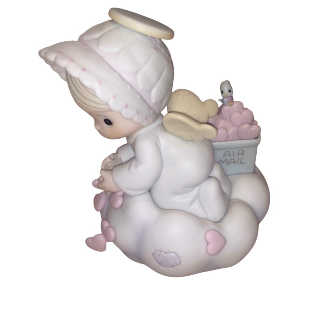 Enesco Precious Moments 'Sending You My Love' Figurine Vintage 1987 109967 New - Picture 3 of 4